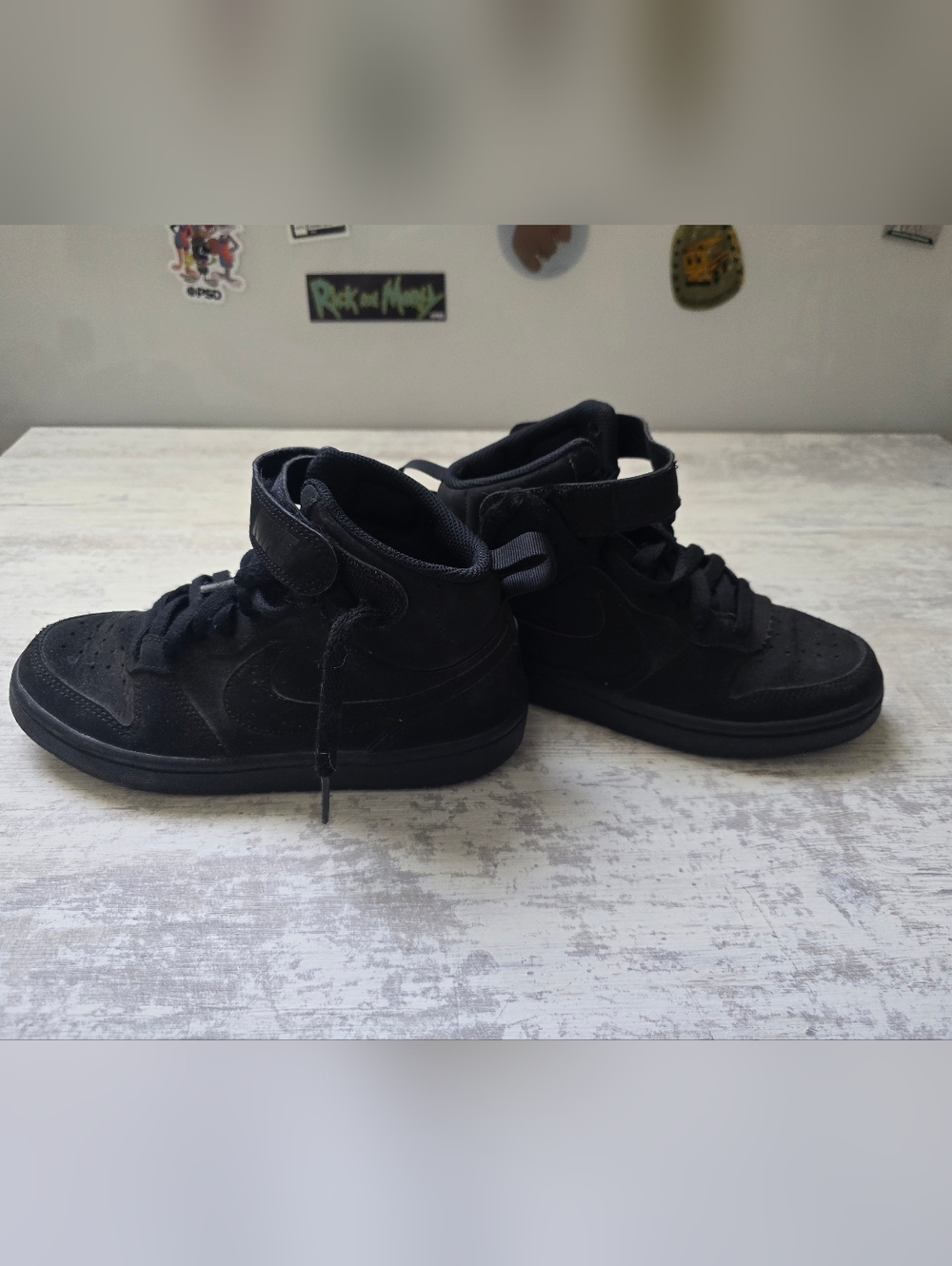 Nike Black Youth High-Top Sneakers